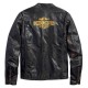Harley Davidson Men's Forge Distressed Slim Fit Leather Jacket, Black 97006-18VM
