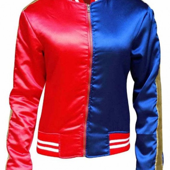 Harley Quinn Satin Bomber Jacket Harley Quinn Satin Bomber Jacket