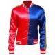 Harley Quinn Satin Bomber Jacket