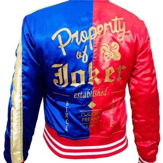 Harley Quinn Satin Bomber Jacket Harley Quinn Satin Bomber Jacket