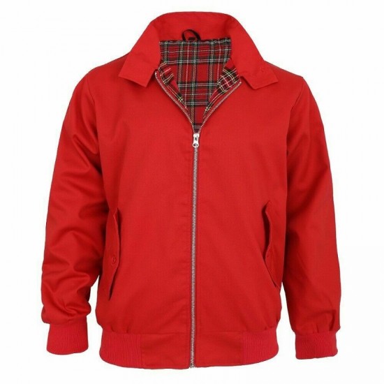 Harrington Jacket Men's Classic Vintage Retro Scooter 1970'S Bomber Trendy Coat Harrington Jacket Men's Classic Vintage Retro Scooter 1970'S Bomber Trendy Coat