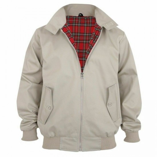 Harrington Jacket Men's Classic Vintage Retro Scooter 1970'S Bomber Trendy Coat Harrington Jacket Men's Classic Vintage Retro Scooter 1970'S Bomber Trendy Coat