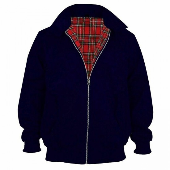Harrington Jacket Men's Classic Vintage Retro Scooter 1970'S Bomber Trendy Coat Harrington Jacket Men's Classic Vintage Retro Scooter 1970'S Bomber Trendy Coat