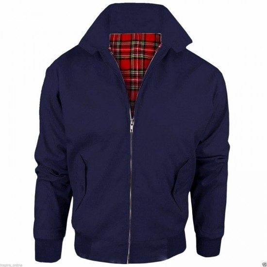 Harrington Jacket Men's Classic Vintage Retro Scooter 1970'S Bomber Trendy Coat Harrington Jacket Men's Classic Vintage Retro Scooter 1970'S Bomber Trendy Coat