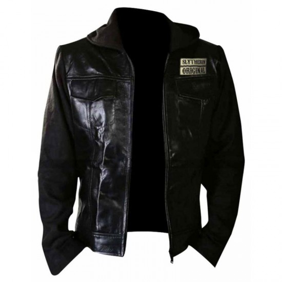 Harry Potter Death Eaters Of Azkaban Black Leather Jacket Harry Potter Death Eaters Of Azkaban Black Leather Jacket