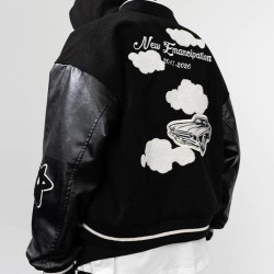 Harsh And Cruel Embroidered Clouds Black Jacket