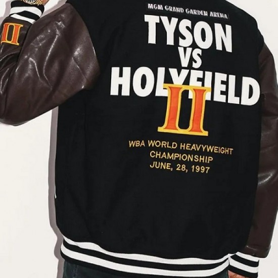 Headgear Tyson Vs Holyfield Varsity Jacket