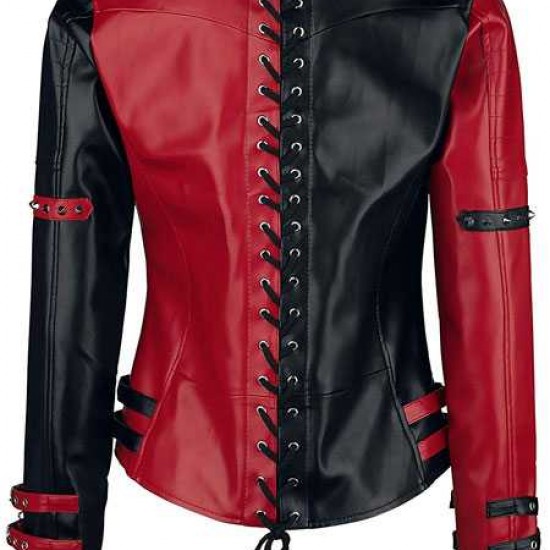 Heartless Asylum Harley Quinn Leather Jacket