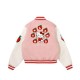 Hello Kitty Apples Wool Pink Varsity Jacket
