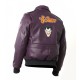 Henchman Batman Joker Goon Bomber Purple Leather Jacket Henchman Batman Joker Goon Bomber Purple Leather Jacket