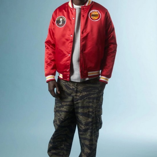 Houston Rockets Red Satin Jacket Houston Rockets Red Satin Jacket
