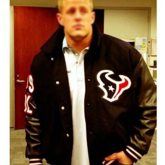 Houston Texas JJ Watt Varsity Jacket