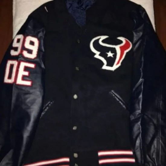 Houston Texas JJ Watt Varsity Jacket