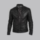 Hunt Black Biker Leather Jacket Hunt Black Biker Leather Jacket
