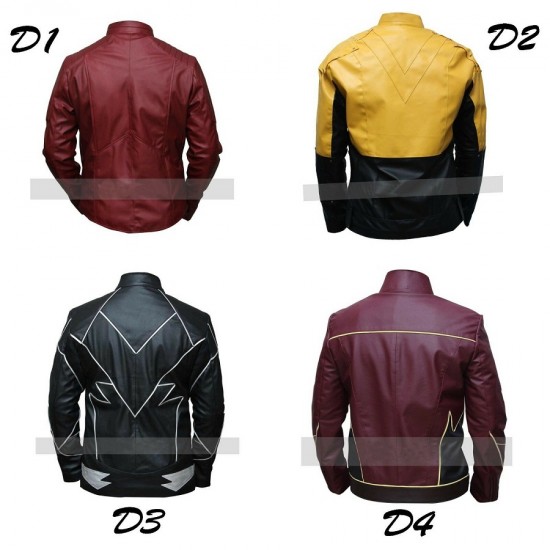 Hunter Zolomon Zoom Eobard Thawne Reverse The Flash Leather Jacket Costume