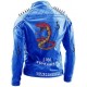 I Am Venomous Last Bite Snake Logo Danger Studded Biker Leather Jacket I Am Venomous Last Bite Snake Logo Danger Studded Biker Leather Jacket