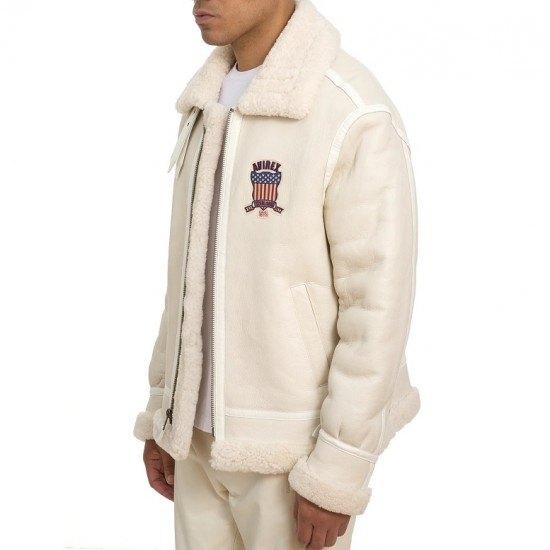 Icon Shearling Leather Biker Jacket Icon Shearling Leather Biker Jacket