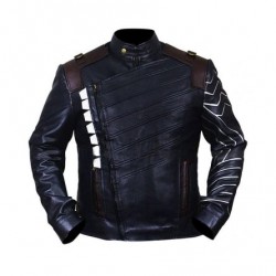 Infinity War Bucky Barnes Winter Soldier White Wolf Jacket Costume