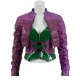 Injustice 2 Harley Quinn Purple Leather Jacket