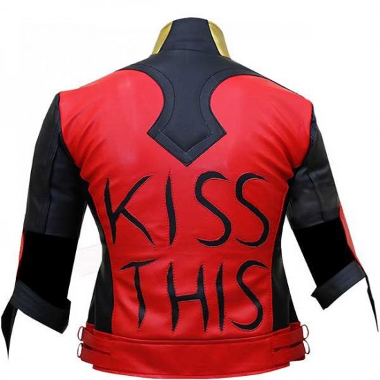 Injustice Gods Among Us Harley Quinn Kiss This Leather Jacket