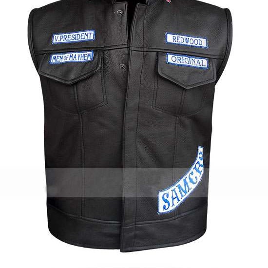 Sons Of Anarchy Reaper Vest Jax Teller Samcro Leather Vest