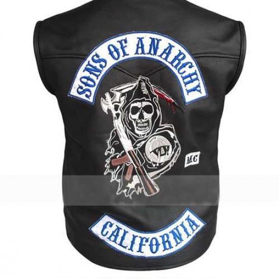 Sons Of Anarchy Reaper Vest Jax Teller Samcro Leather Vest