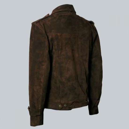 John Lennon Brown Suede Leather Jacket John Lennon Brown Suede Leather Jacket