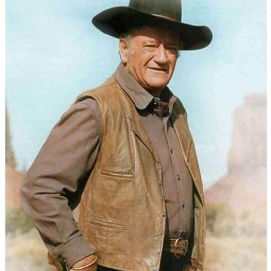 John Wayne Cowboys Leather Vest