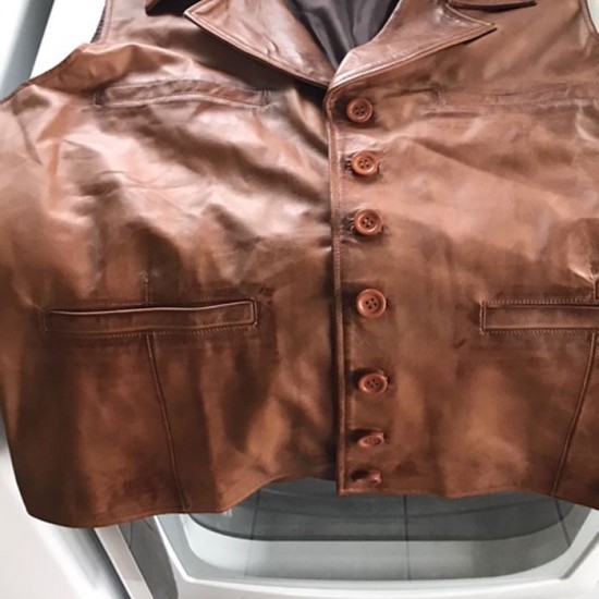 John Wayne Cowboys Leather Vest