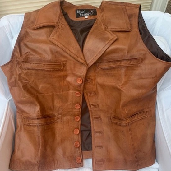 John Wayne Cowboys Leather Vest