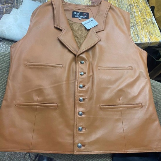 John Wayne Cowboys Leather Vest