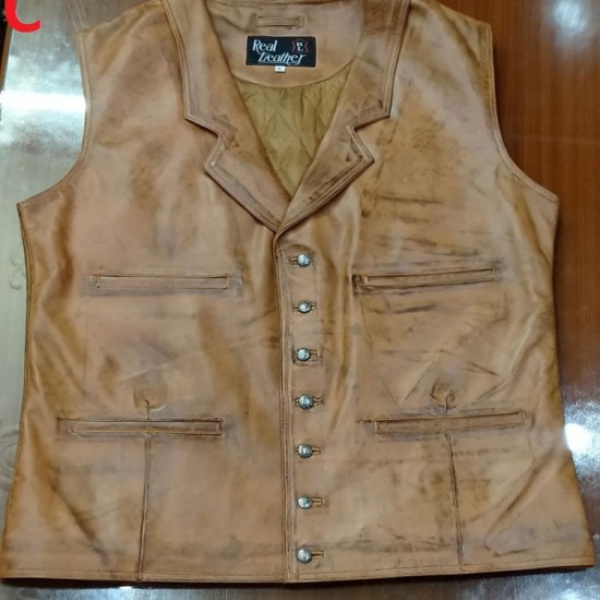 John Wayne Cowboys Leather Vest