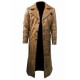 Johnny Depp Trench Leather Brown Coat