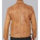 Johnson Quilted Distressed Camel Leather Jacket Mens Johnson Quilted Distressed Camel Leather Jacket Mens