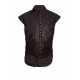 Joshua Sasse Galavant Brown Leather Vest        