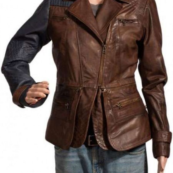 Julie Benz Amanda Rosewater Defiance Leather Jacket