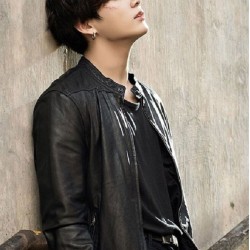 Jungkook Leather Biker Jacket