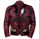 Justice League The Flash Burgundy Leather Costume Jacket Justice League The Flash Burgundy Leather Costume Jacket