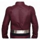 Justice League The Flash Burgundy Leather Costume Jacket Justice League The Flash Burgundy Leather Costume Jacket