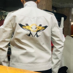 New Mens Kyo Kusanagi King Of Fighters Leather Jacket