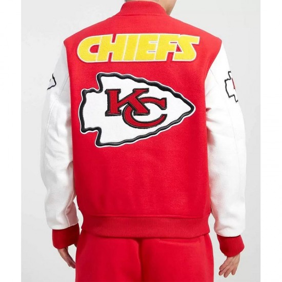 Kansas City Chiefs Logo Red Letterman Jacket Kansas City Chiefs Logo Red Letterman Jacket