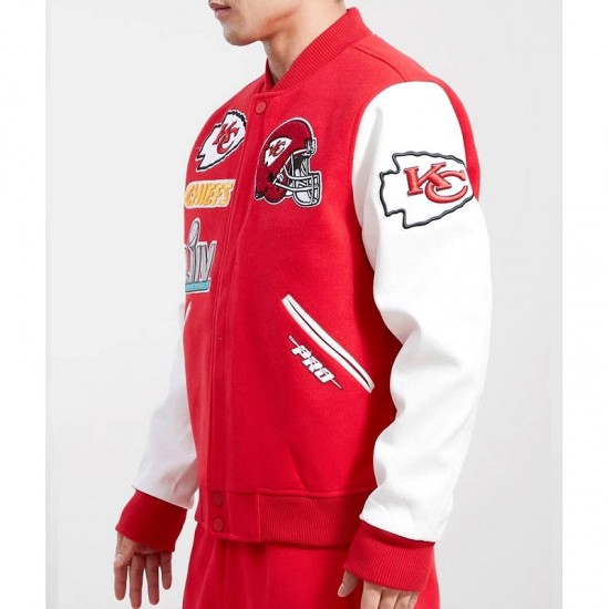 Kansas City Chiefs Logo Red Letterman Jacket Kansas City Chiefs Logo Red Letterman Jacket