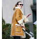 Karlie Kloss Brown Shearling 2022 Coat