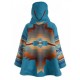 Kelly Reilly Yellowstone Blue Hooded Coat