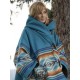Kelly Reilly Yellowstone Wool Blend Beth Dutton Blue Hooded Coat Kelly Reilly Yellowstone Wool Blend Beth Dutton Blue Hooded Coat