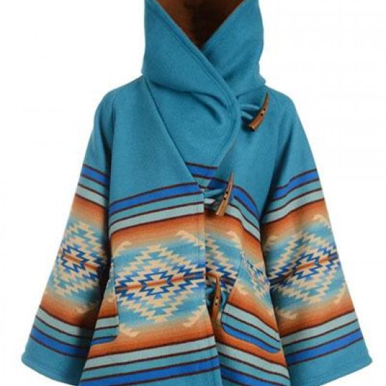 Kelly Reilly Yellowstone Wool Blend Beth Dutton Blue Hooded Coat Kelly Reilly Yellowstone Wool Blend Beth Dutton Blue Hooded Coat