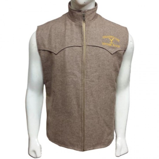 Kevin Costner Yellowstone John Dutton Wool Vest Kevin Costner Yellowstone John Dutton Wool Vest