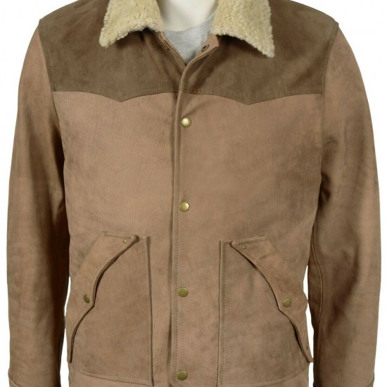 Kevin Costner Yellowstone Series Season 3 Shearling Jacket Kevin Costner Yellowstone Series Season 3 Shearling Jacket
