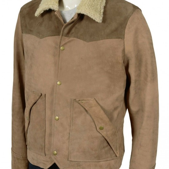 Kevin Costner Yellowstone Series Season 3 Shearling Jacket Kevin Costner Yellowstone Series Season 3 Shearling Jacket