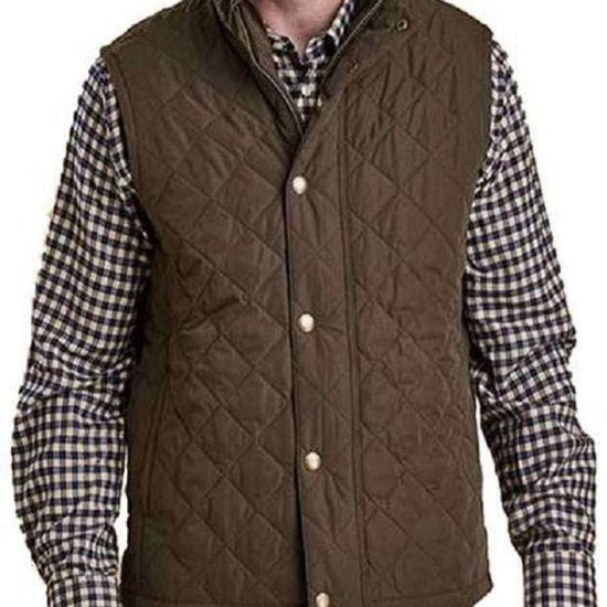 Kevin Costner Yellowstone John Dutton Brown Quilted Vest